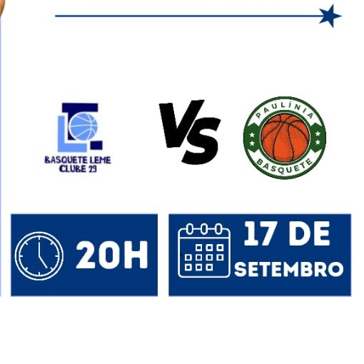 Event cover BASQUETE - Leme x Paulínia Sub 21 / Adulto