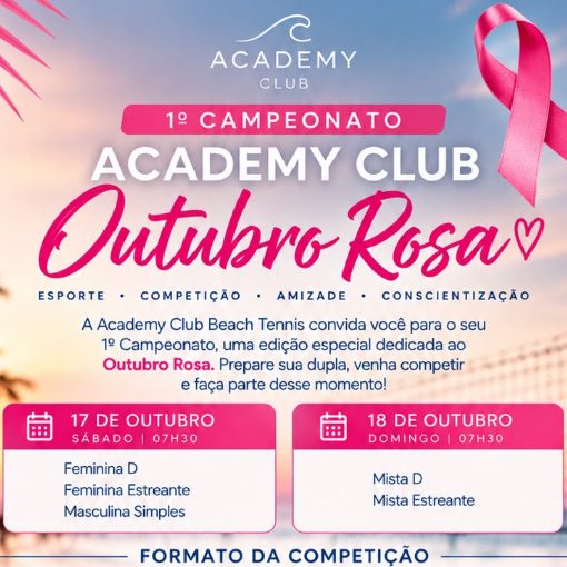 Event cover 1 Campeonato Academy Club - Outubro Rosa