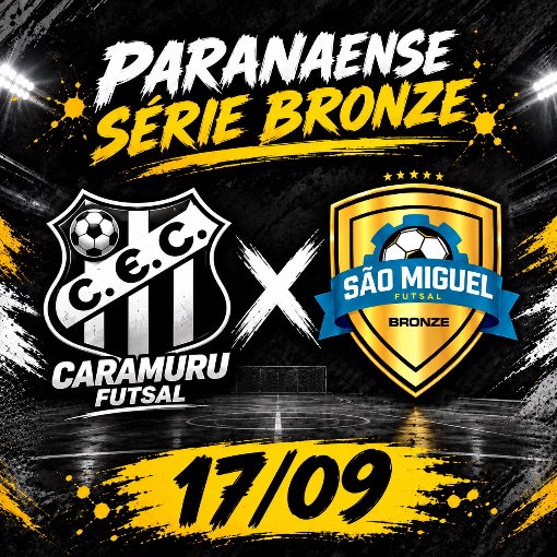 Event cover 17/09-CARAMURU X SÃO MIGUEL FUTSAL - PARANAENSE SÉRIE BRONZE