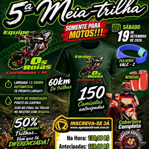 Event cover 5ª MEIA TRILHA OS ROIAS