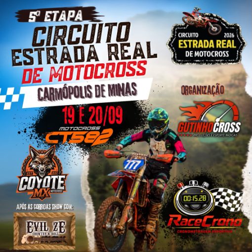 Event cover Circuito Estrada Real de Motocross - 5 Etapa