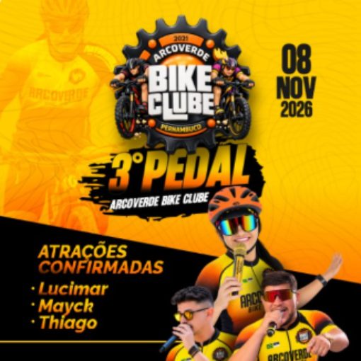 Event cover 3° Pedal Arcoverde Bike Clube