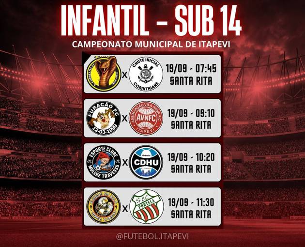 Event cover Campeonato Municipal de Itapevi - Infantil - Sub 14