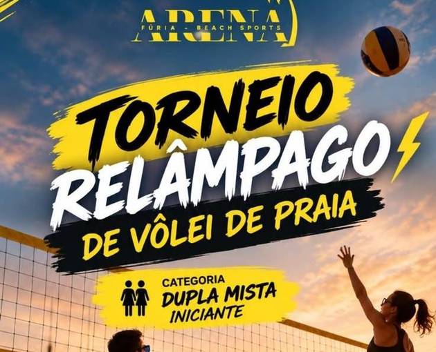 Event cover Torneio relâmpago - Dupla mista iniciante | Arena Fúria