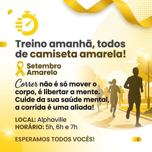 Event cover Treinão Superando - Araçatuba - Setembro Amarelo