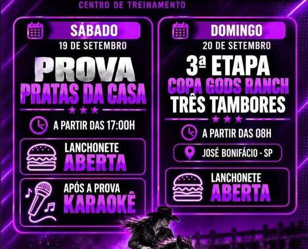 Event cover 3ª ETAPA COPA GOD’S RANCH (pratas da casa)