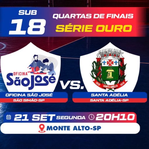 Event cover Oficina São José x Santa Adélia - Sub-18 (4ª de Final - Ouro)