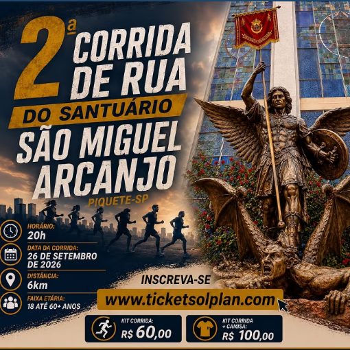 Event cover 2º CORRIDA DE RUA DO SANTUARIO SÃO MIGUEL ARCANJO 