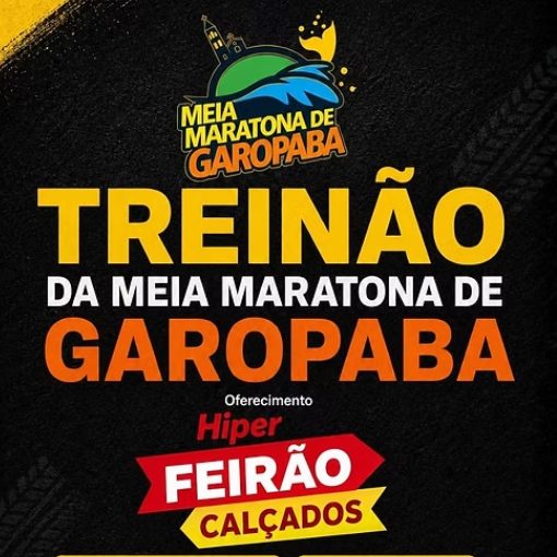 Event cover TREINÃO PARA MEIA DE GAROPABA - HIPER FEIRÃO CALÇADOS