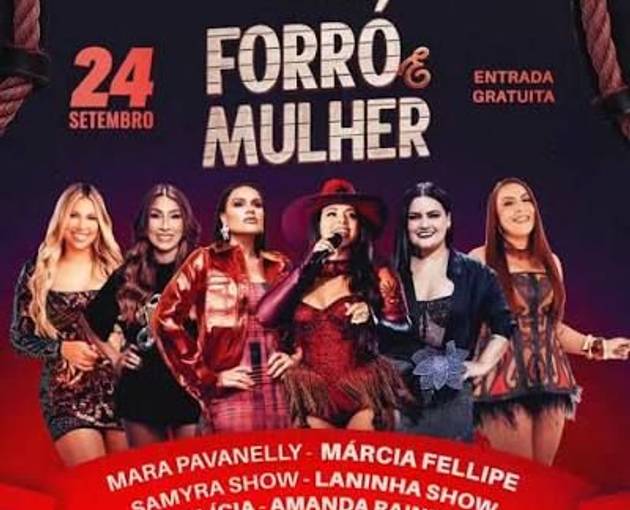 Event cover FORRO E MULHER - PARQUE NOVILHA DE PRATA