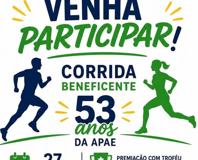 Event cover Corrida 53 Anos da APAE - Bambuí