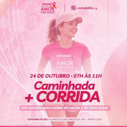 Event cover Caminhada e Corrida Contabilità sig Outubro Rosa - Um ato de amor por você