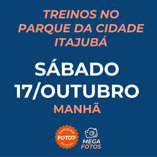 Event cover Treinos no Parque da Cidade - Itajubá - Sábado 17/10
