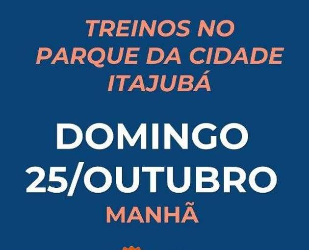 Event cover Treinos no Parque da Cidade - Itajubá - Domingo 25/10
