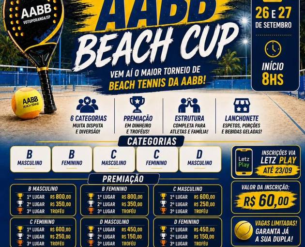 Event cover AABB Beach Cup em Votuporanga