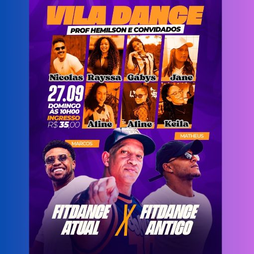 Event cover VILA DANCE - PROF HEMILSON E CONVIDADOS