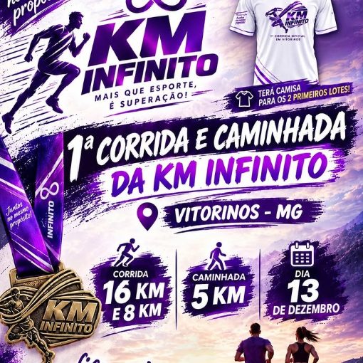 Event cover 1ª Corrida E Caminhada Da KM INFINITO