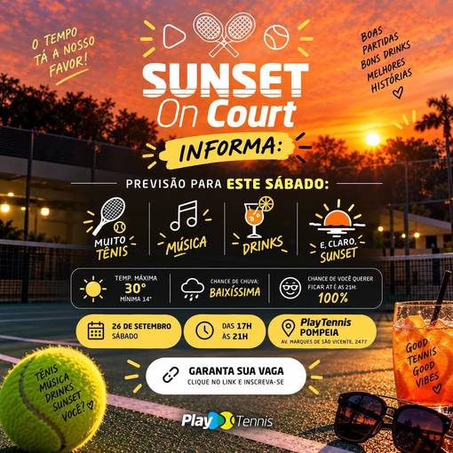 Copertura dell'evento PlayTennis   SUNSET ON COURT 