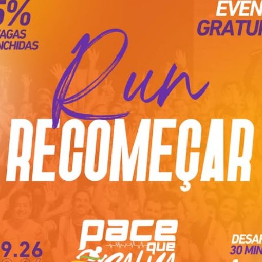 Event cover RUN RECOMEÇAR - PACE QUE SALVA 