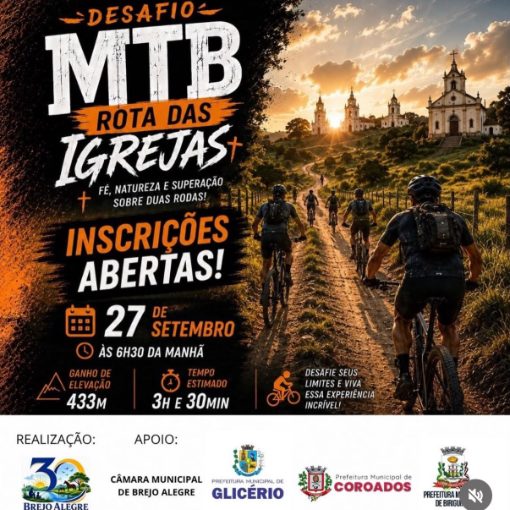 Event cover Desafio MTB Rotas das Igrejas - Brejo Alegre