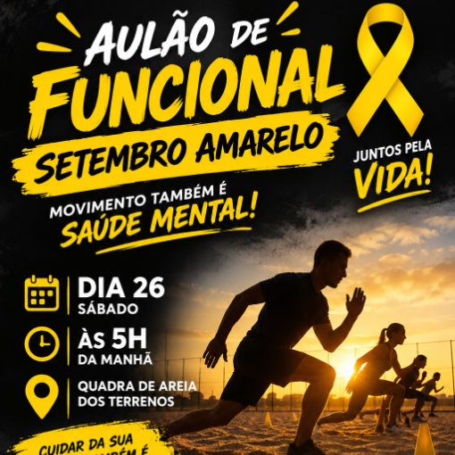 Event cover AULÃO DE FUNCIONAL SETEMBRO AMARELO