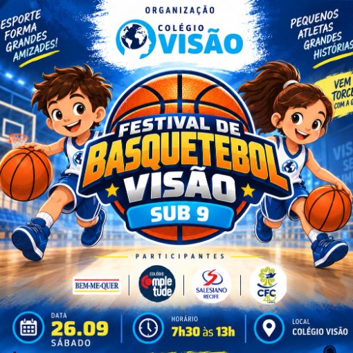 Event cover Festival de basquetebol Colégio Visão-Sub 9