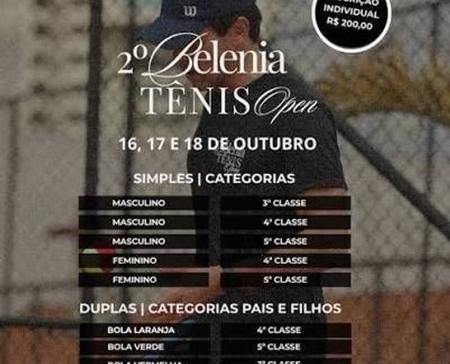 Event cover 2º Belenia Tênis Open de 2026