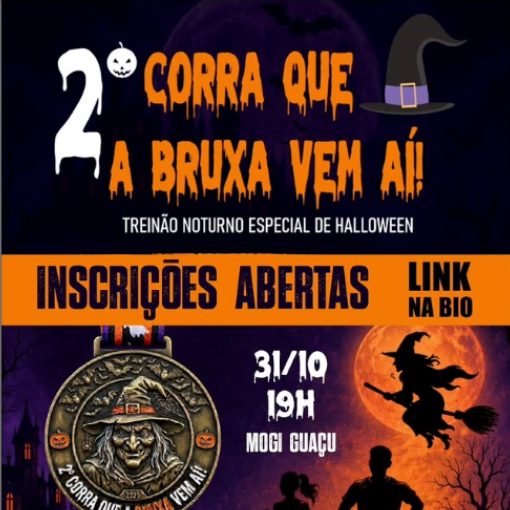 Event cover Treinão - 2 Corre que a Bruxa Vem Ai - Mogi Guaçu