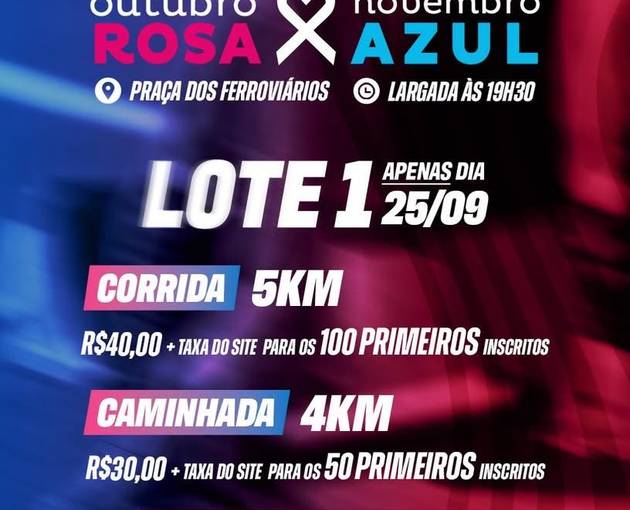 Event cover 8º Corrida Outubro Rosa e Novembro Azul