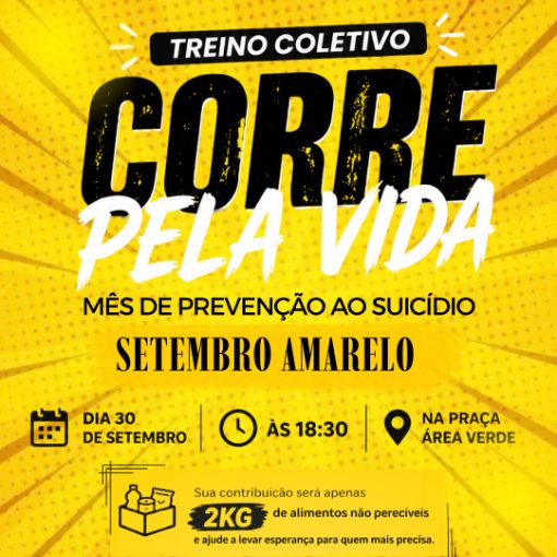 Event cover TREINO COLETIVO - CORRE PELA VIDA