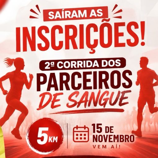 Capa do evento 2ª CORRIDA DOS PARCEIROS DE SANGUE - CAMPO BELO