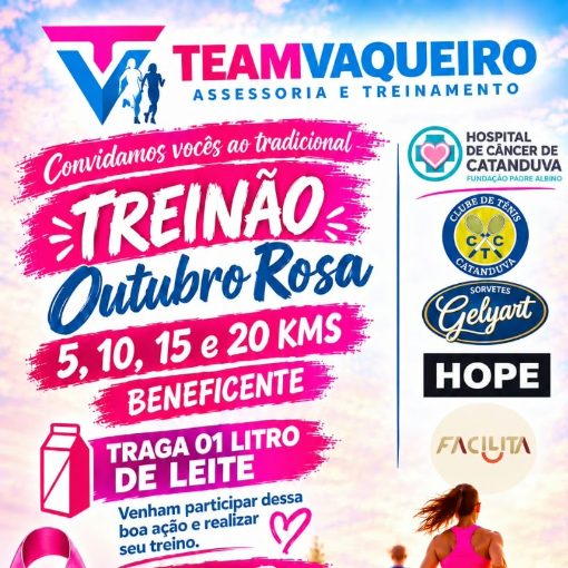 Event cover Treinão Outubro Rosa - Team vaqueiro