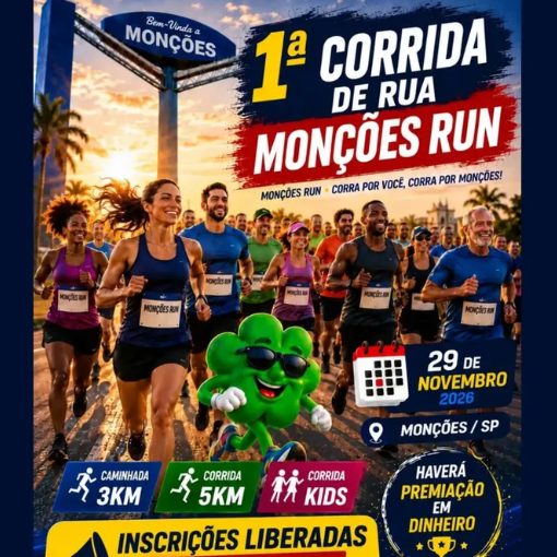 Event cover 1ª Corrida de Rua Monções Run