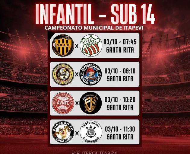 Event cover Campeonato Municipal de Itapevi - Infantil - Sub 14