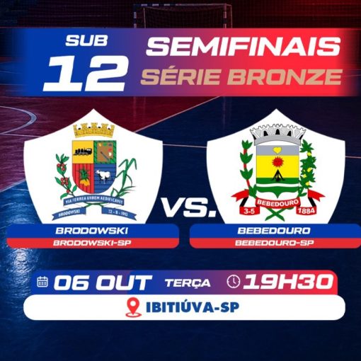 Event cover Brodowski x Bebedouro - Sub-12 - Semifinal - Bronze
