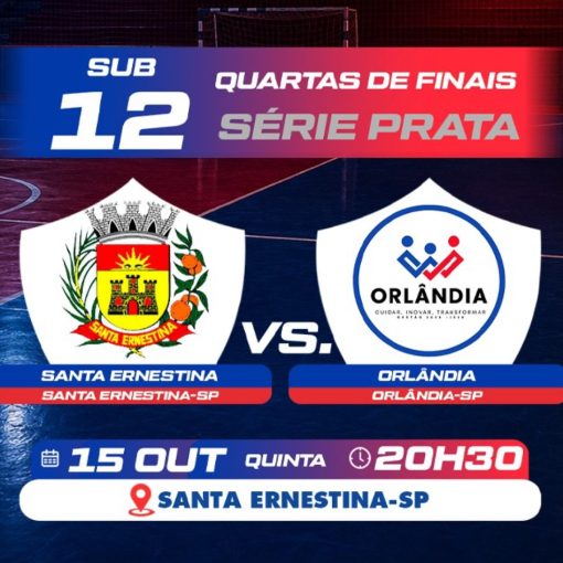 Event cover Santa Ernestina x Orlândia (Sub-12) (Quartas de Finais - Prata)