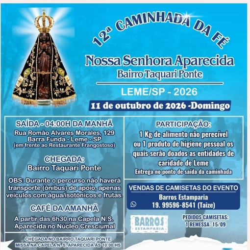 Event cover 12ª Caminhada da Fé