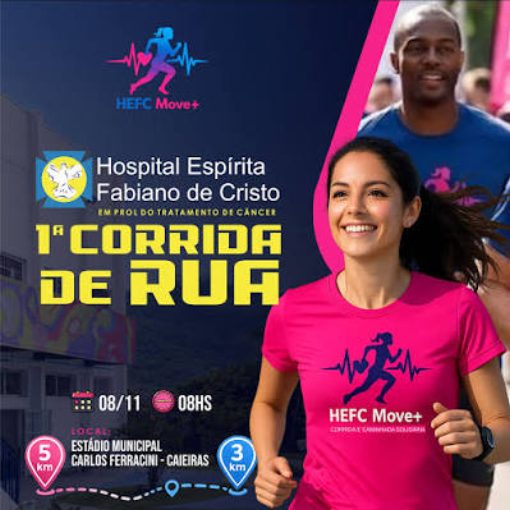 Event cover 1º Corrida de Rua do Hospital Espírita Fabiano de Cristo HEFC MOVE