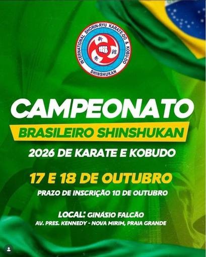 Event cover Campeonato Brasileiro Shinshukan - 2026 de Karate e Kobudo