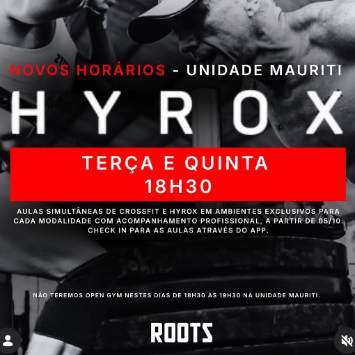 Event cover 08/10/2026 - Roots HYROX Mauriti e portal