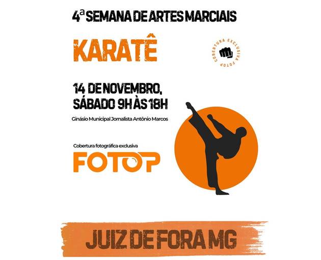 Event cover Karatê Quarta Semana de Artes Marciais de Juiz de Fora