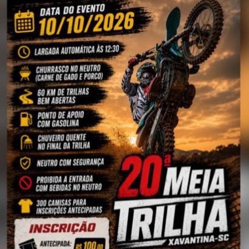 Event cover 20ª MEIA TRILHA ARRANCA TOKO