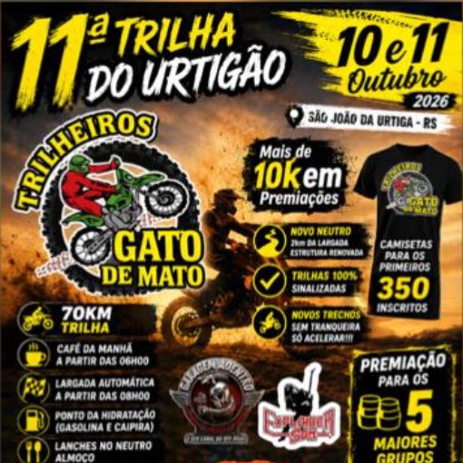 Event cover 11ª TRILHA DO URTIGÃO