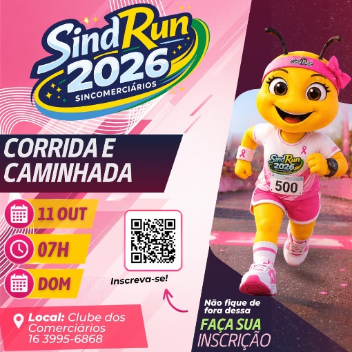 Event cover CAMERASPORT - SIND RUN 2026 SINCOMERCIARIOS - RIBEIRAO PRETO | 11/10 | 2026