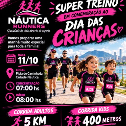 Event cover Treinão e corrida dia das crianças - Náutica runners