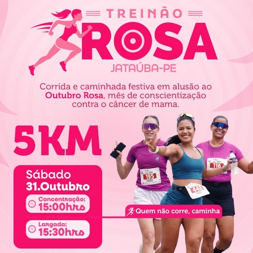 Couverture de l'événement Treinão Rosa - Jataúba/PE