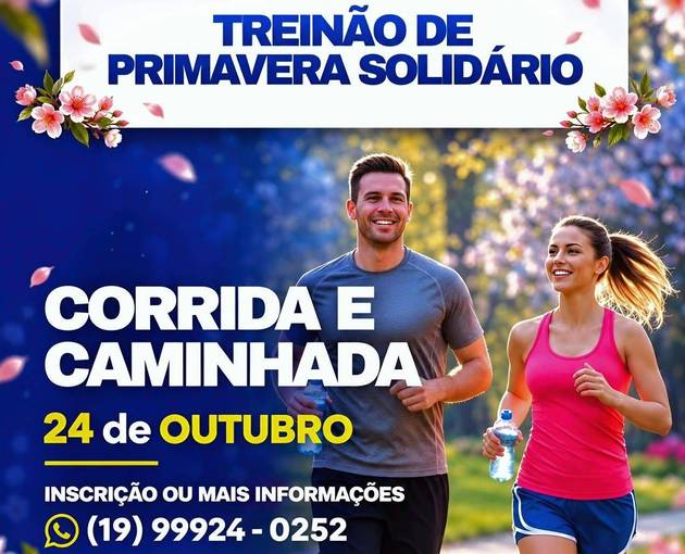 Event cover Treinão de Primavera Solidário - AABB Limeira 24/10/2026