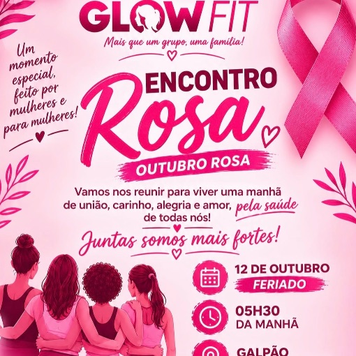 Event cover 2º Corrida outubro Rosa Glow Fit
