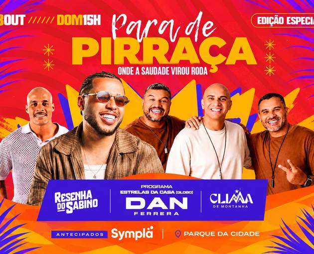 Event cover PARA DE PIRRAÇA - EDIÇÃO ESPECIAL