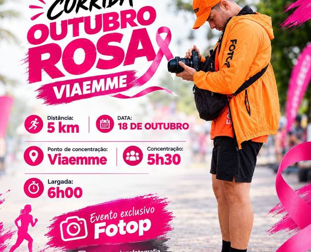 Event cover Corrida outubro Rosa - viaemme 